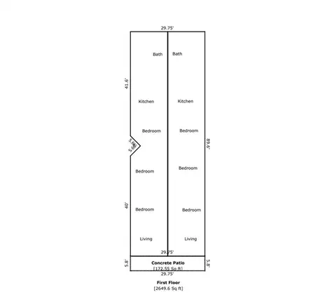 Floorplan - 2031 33 Arts St, New Orleans, LA 70117 photo 1 of 1