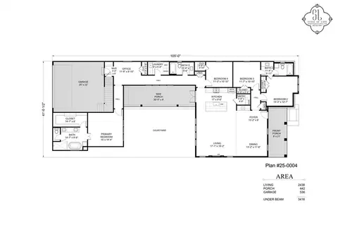 Floorplan - 854 Cane Loop Aly, Covington, LA 70433 photo 1 of 1