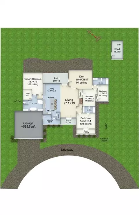 Floorplan - 22110 Nolan Rd, Covington, LA 70435 photo 1 of 1