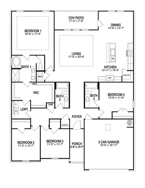 Floorplan - 6740 Delta Ridge Ave, Slidell, LA 70461 photo 1 of 1
