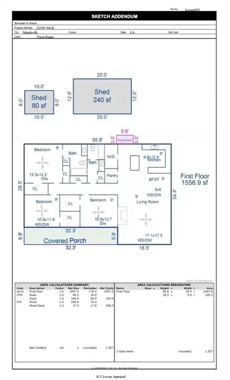 Floorplan - 22556 3rd St, Mandeville, LA 70471 photo 1 of 1