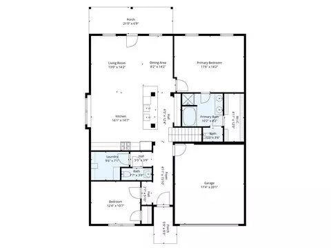 Floorplan - 116 E Lake Ct, Slidell, LA 70461 photo 2 of 3