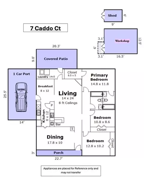 Floorplan - 7 Caddo Ct, Kenner, LA 70065 photo 1 of 1