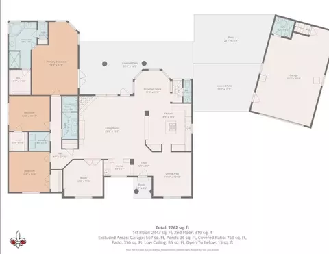Floorplan - 118 Lac Segnette Dr, Luling, LA 70070 photo 1 of 2