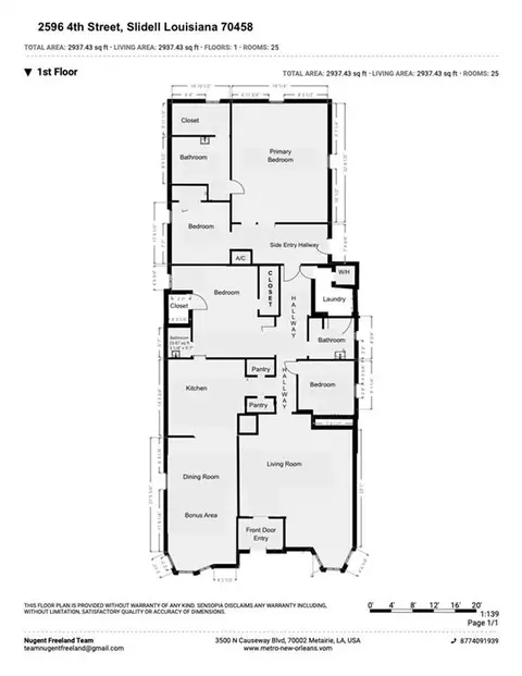 Floorplan - 2596 4th St, Slidell, LA 70458 photo 1 of 1