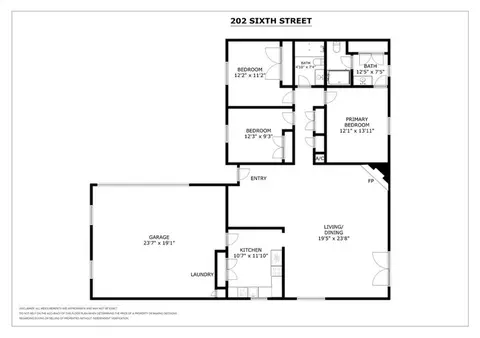 Floorplan - 202 Sixth St, Luling, LA 70070 photo 1 of 1