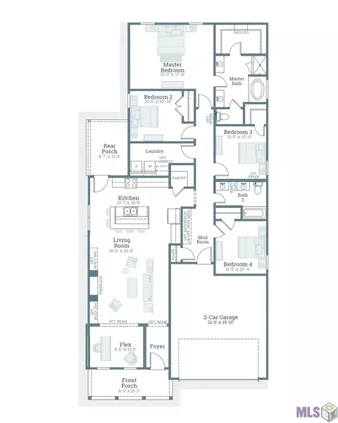 Floorplan - 114 Sophia Dr, Luling, LA 70070 photo 1 of 1