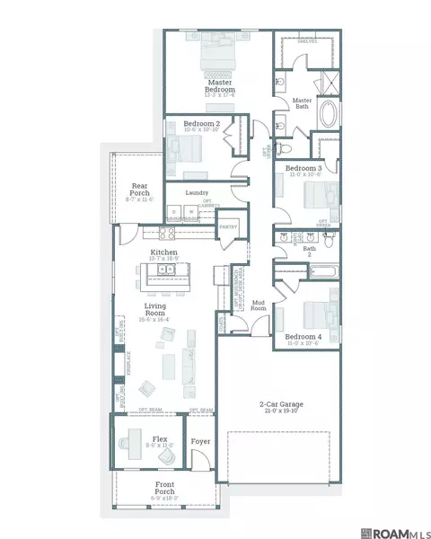 Floorplan - 236 Sophia Dr, Luling, LA 70070 photo 1 of 1