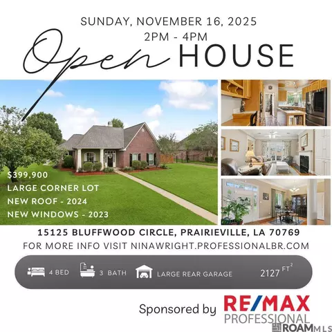 15125 Bluffwood Cir, Prairieville, LA 70769