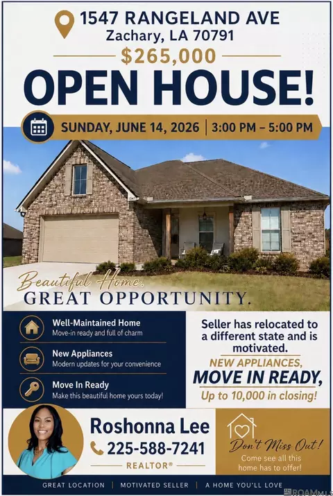 1547 Rangeland Ave, Zachary, LA 70791