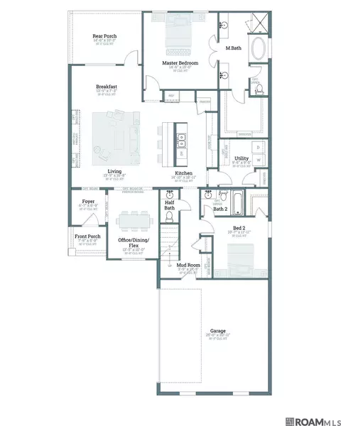 Floorplan - 146 Sophia Dr, Luling, LA 70070 photo 1 of 2