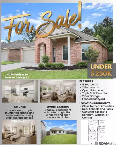 8278 Fairlane Dr, Denham Springs, LA 70726
