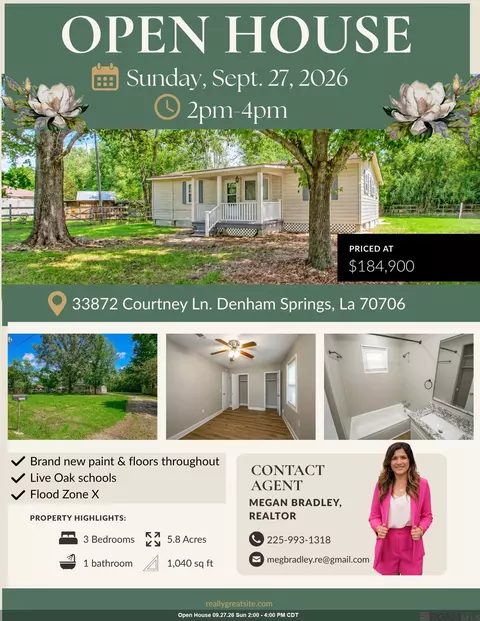 33872 Courtney Ln, Denham Springs, LA 70706
