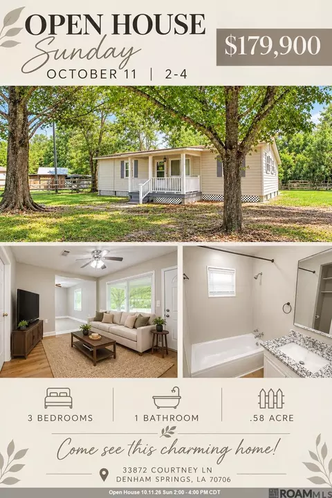 33872 Courtney Ln, Denham Springs, LA 70706
