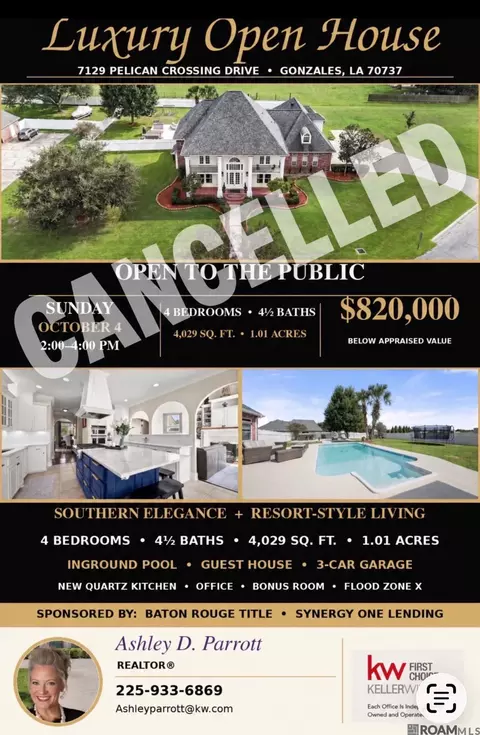 7129 Pelican Crossing Dr, Gonzales, LA 70737