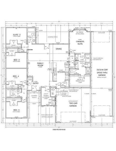 Floorplan - 15963 Pecan Rd, Mcloud, OK 74851 photo 1 of 1