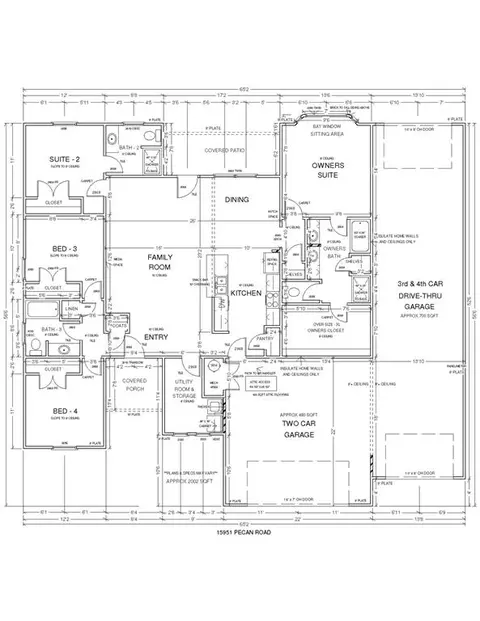 Floorplan - 15951 Pecan Rd, Mcloud, OK 74851 photo 1 of 1