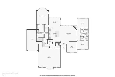 Floorplan - 12751 Deer Run, Arcadia, OK 73007 photo 1 of 1
