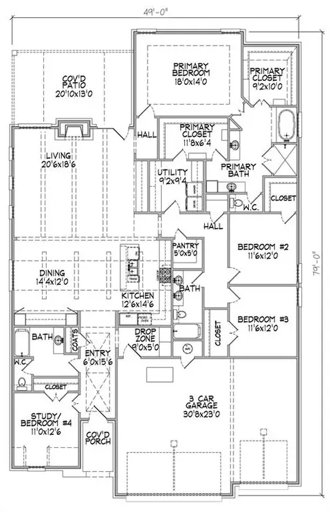 Floorplan - 18140 Fields Dr, Edmond, OK 73012 photo 1 of 1