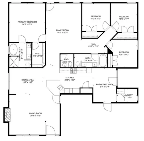 Floorplan - 1806 Barrington Dr, Norman, OK 73071 photo 1 of 1