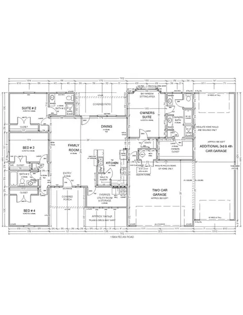 Floorplan - 15969 Pecan Rd, Mcloud, OK 74851 photo 1 of 1