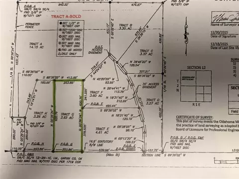 1630 E County Road Rd #TRACT G, Wynnewood, OK 73098