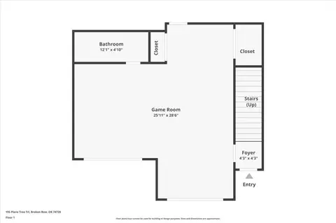 Floorplan - 195 Plane Tree Trl, Broken Bow, OK 74728 photo 2 of 3