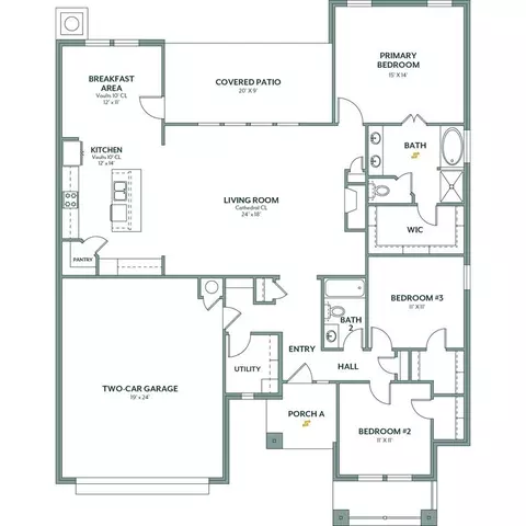 Floorplan - 15921 Rolling Hill Dr, Moore, OK 73170 photo 1 of 1