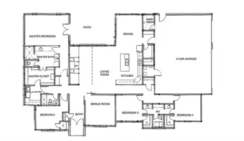 Floorplan - 2045 E Rock Creek Rd, Tuttle, OK 73089 photo 1 of 1