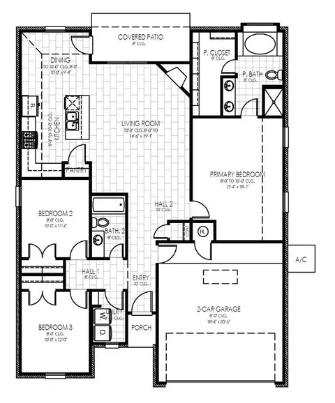 Floorplan - 1709 Pin Cherry Ln, Moore, OK 73160 photo 1 of 1