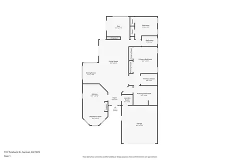 Floorplan - 1137 Pinehurst Dr, Norman, OK 73072 photo 1 of 1