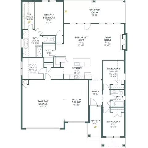 Floorplan - 1400 SW 159th St, Moore, OK 73170 photo 1 of 1