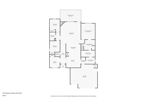 Floorplan - 1313 Atalon Dr, Moore, OK 73160 photo 1 of 1
