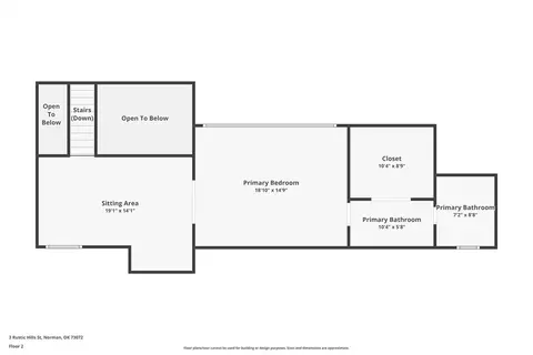 Floorplan - 3 Rustic Hills St, Norman, OK 73072 photo 2 of 2