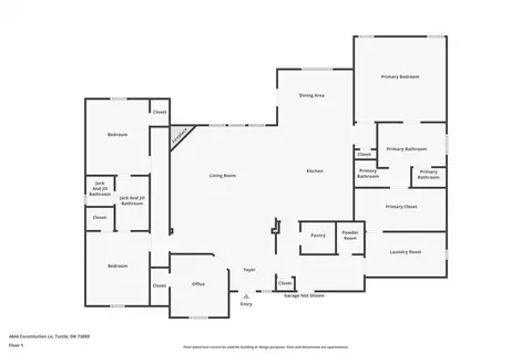 Floorplan - 4844 Constitution Ln, Tuttle, OK 73089 photo 1 of 1