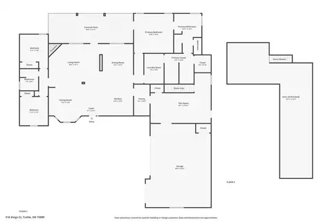 Floorplan - 516 Kings Ct, Tuttle, OK 73089 photo 1 of 1