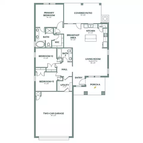 Floorplan - 8809 Spruce St, Edmond, OK 73003 photo 1 of 1