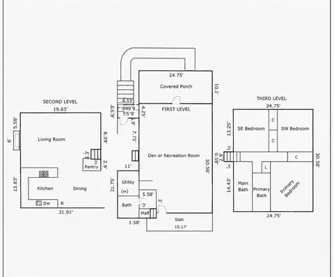 Floorplan - 601 E Warren Rd, Blair, OK 73526 photo 1 of 1