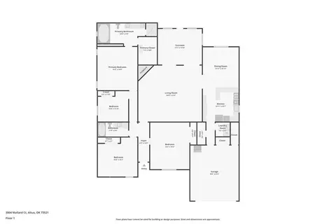 Floorplan - 3004 Mallard Ct, Altus, OK 73521 photo 1 of 1