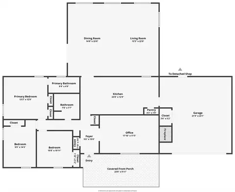 Floorplan - 124 Pickard Dr, Mcloud, OK 74851 photo 1 of 1