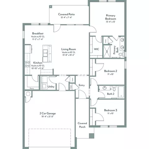 Floorplan - 8801 Spruce St, Edmond, OK 73003 photo 1 of 1
