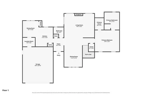 Floorplan - 3822 Marked Tree Dr, Edmond, OK 73013 photo 1 of 2