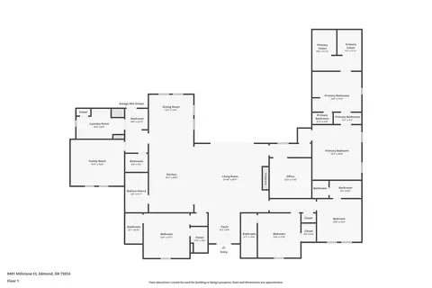 Floorplan - 9401 Millstone Ct, Arcadia, OK 73007 photo 1 of 1