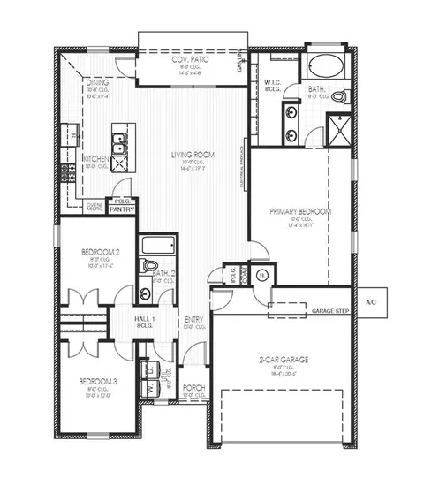 Floorplan - 1320 Colonial Ave, Tuttle, OK 73089 photo 1 of 1