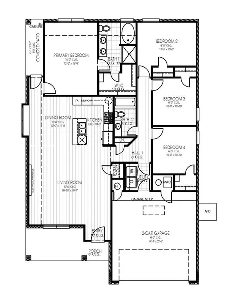 Floorplan - 1316 Colonial Ave, Tuttle, OK 73089 photo 1 of 1