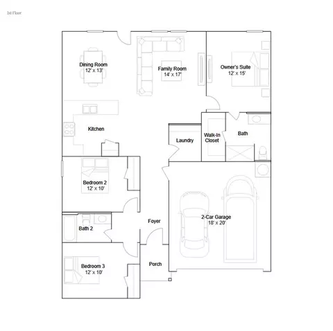 Floorplan - 2145 Cedar Creek Ave, Yukon, OK 73099 photo 1 of 1