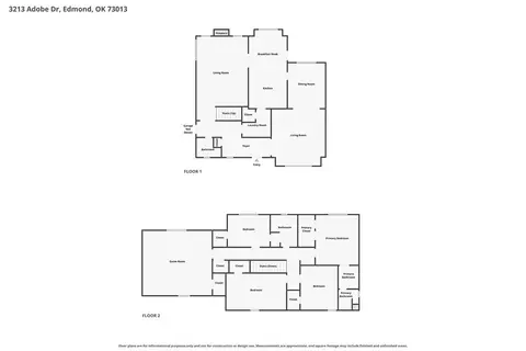 Floorplan - 3213 Adobe Dr, Edmond, OK 73013 photo 1 of 1