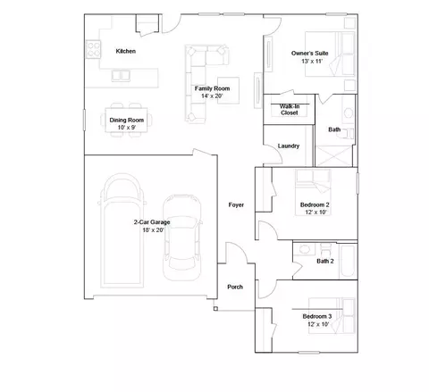 Floorplan - 2012 Chestnut Oak Ct, Oklahoma City, OK 73128 photo 1 of 1
