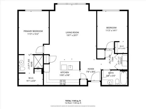 Floorplan - 401 E Boyd #302, Norman, OK 73069 photo 1 of 1