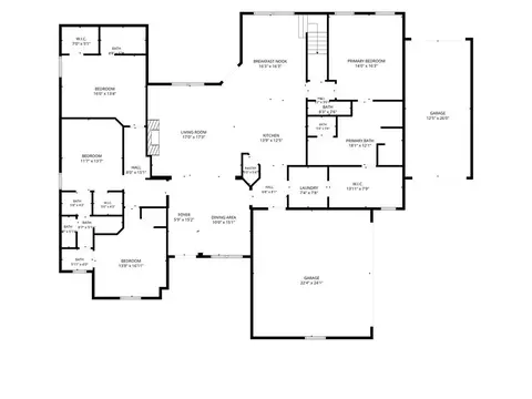 Floorplan - 1663 NW 35th Ter, Newcastle, OK 73065 photo 1 of 3